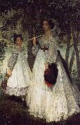 James Jacques Joseph Tissot Two Sisters oil painting picture wholesale